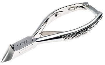 Otto Herder Fußnagelzange 13,5 cm aus gehärtetem Edelstahl | Profi Kopfschneider für dicke & eingewachsene Fußnägel | Extra scharfe Schneide 20 mm | Rutschfeste Griffe