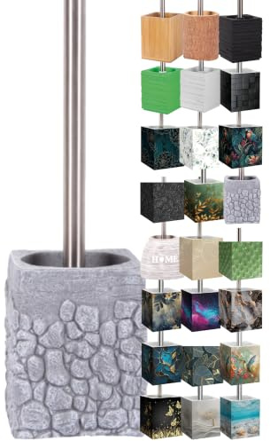 Sanilo WC Bürste, viele schöne Klobürsten zur Auswahl, hochwertige Qualität, Elegantes Design (Grey Stone)
