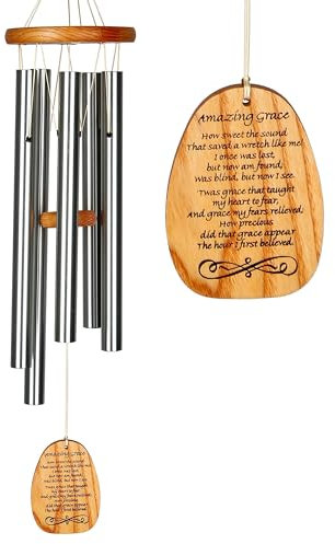 Woodstock Chimes WRAZ Amazing Grace Reflections Glockenspiel, helles Holz