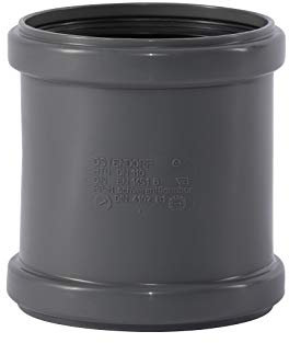 Ostendorf 175500 HTsafe Überschiebmuffe, Grau, dn110