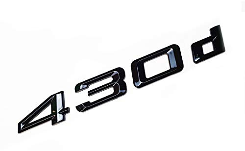 MCK Auto 430d Negro Brillante Parte Trasera Logo Back Badge Emblema Tuning para F32 F33 F36 HB8L1