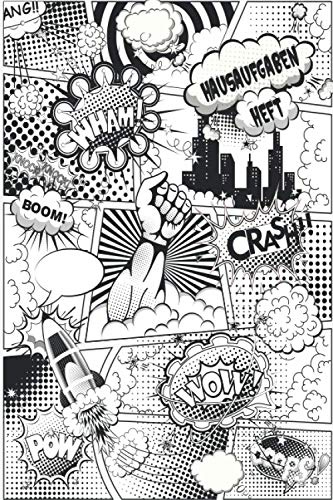 Hausaufgabenheft: Zum Notieren der Hausaufgaben für ein komplettes Schuljahr, inkl. Stundenplan, Schulnoten, Notizen: Schulplaner mit Comic Design für ... Realschule, Gymnasium - ca. DIN A5