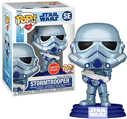 Make-A-Wish Stormtrooper Funko POP! Vinyl Bobble-Head Figure GameStop Exclusive