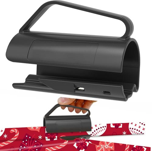 1 Pack Wrapping Paper Cutter - Wrapping Paper Roll Cutter Sliding Cutter with Handle Push - Wrapping Paper Roll Cutting Tools - Easy Slide Wrapping Paper Cutter Trimmer - Halloween Christmas Gifts