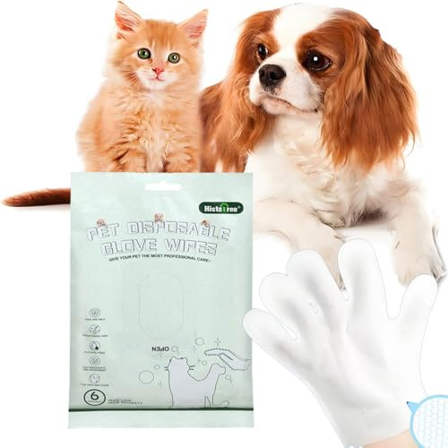 petjanicahome Pflegetücher für Hunde & Katze feuchttücher Hund Reinigung Handschuhe für Haustiere desodorierende Abwischtücher für Pfoten Gesicht Körper und Po… Reinigungstücher, Massage Handschuhe