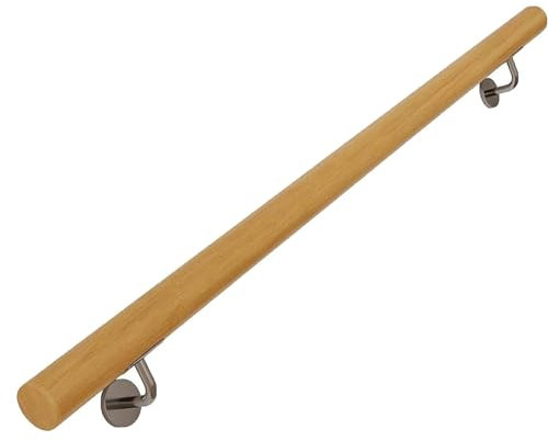 Buche Holz Handlauf Treppengeländer Geländer für Treppe,wandhandlauf Wand Treppe,Sicherheitsgeländer für ältere Kinder(Size:100cm/3.28ft)
