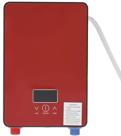 BRRIDE Elektrische Durchlauferhitzer, 6500W 220V Warmwasserbereiter Tankless, Badezimmer Instant Warmwasser Dusche mit Bad Kits DüSe, 30-55℃, LED-Anzeige, für Bad Küche Hotel