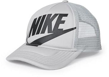 Nike Kid's Rise Structured Trucker Cap, Light Smoke Grey/Light Smoke Grey/Black, 1SIZE