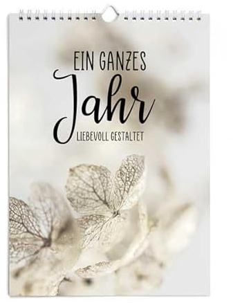 TypeStoff ewiger Erinnerungs-Kalender zum Selbstgestalten DIN A4 zum Aufhängen mit Spiralbindung – KA-01330
