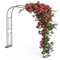 Xverycan Arche Jardin pour Rosiers Plantes Grimpantes, 240x240cm Metal Arceau à Rosiers, 1,2m 1,8m 2,4m Trois Largeurs Réglables, Arche de Rosiers Vigne, Pergola Tonnelle de Jardin, Décoration de Fête