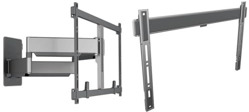 Vogel's Elite TVM 5855 Schwenkbare TV-Wandhalterung & Elite TVM 5605 Extrem Flache TV-Wandhalterung für 40-100 Zoll Fernseher
