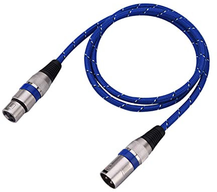 Beufee XLR-Audio-Verlängerungskabel, XLR-Mikrofonkabel (Stecker auf Buchse, 3-poliges Nylon) Für Studioaufnahmen Und Live-Produktion(20M)