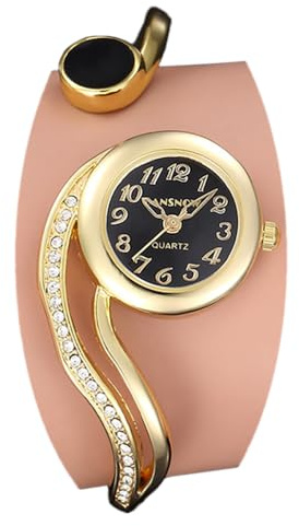 CANSNOW Spangenuhr Damen - Exquisite Damenuhr Gold Silber | Armbanduhr | Uhr Rosegold