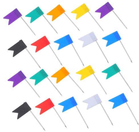 Angoily 160-Teiliges Set Kartenmarke Pushpin Stecknadeln in Fahnenform Flaggenkarten-Pinnnadeln Bürokarten-Pins Stecknadeln mit Flaggen der Welt Wandkarten-Pins Plastik