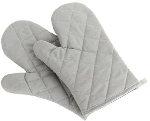 Maniques Cuisine Lot de 2 Gants de Cuisine Professionnels en Coton résistant à la Chaleur et résistant à la Chaleur(Grey)