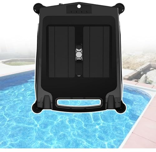Aspirador Robot Inalámbrico de Piscina, Robot skimmer de Piscina, detecta automáticamente Obstáculos y ajusta la Dirección