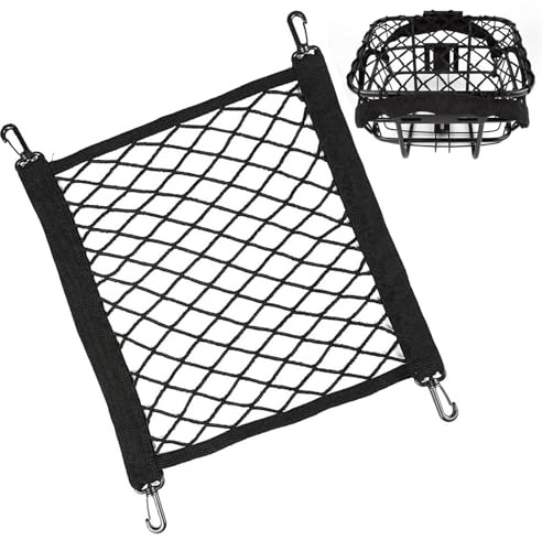 Motorcycle Helmet Net - Bicycle Carry Cargo Net Luggage Mesh Web,Elastic Motorbike Luggage Storage Tie Down Mesh Web for Outdoor Travel Cycling Riding Biking