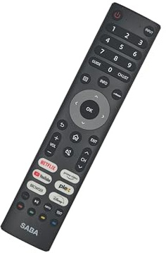 Telecomando originale compatible per Saba United SA43Q89VDA SA43S89VDA SA50K79VDA SA55K79VDA SA32S89VDA SA40Q89VDA SA65K79VDA SA24S89VDA SA32Q89VDA SA40S89VDA SA43K79VDA