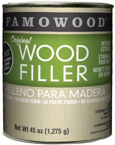 FAMOWOOD Original Wood Filler -Maple - Quart Net Wt 45oz(1,275g)