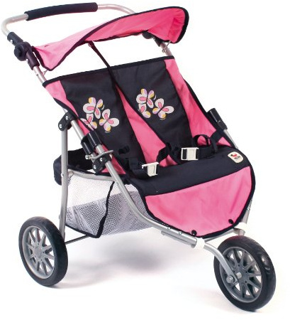 Bayer Chic 2000 697 46 - Cochecito para muñecas, Rosa, 67 x 51.5 x 71 cm