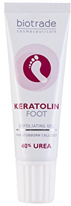 Keratolin Gel Piedi per Calli, Duroni e Verruche Rimuove Pelle e Unghie Ispessite Crema 40% Urea 15 ml Ginocchia, Gomiti e Talloni di Biotrade