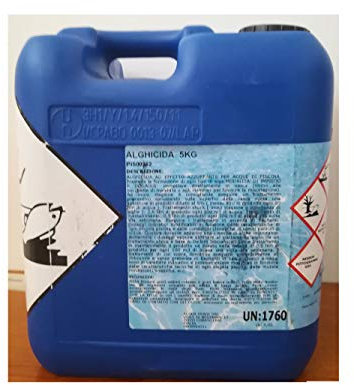 Antialghe Igienizzante Alghicida Trattamento Pulizia Alghe Piscina No Schiuma 5 lt