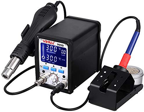 MMOBIEL YiHua 995D 2 in 1 Lötstation Kolben 75W Heißluftpistole Fön Rework Station 720W
