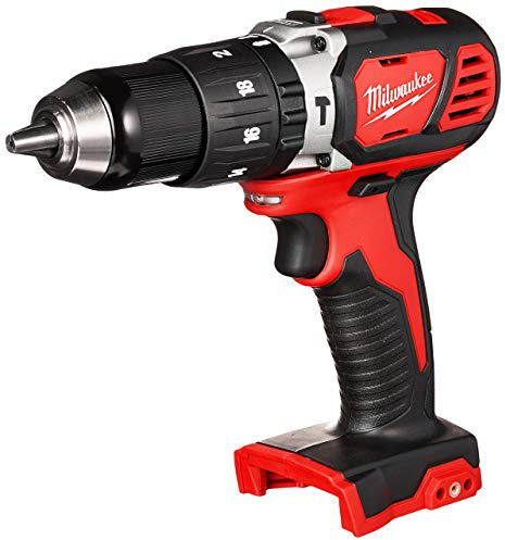 Milwaukee 2607-20 1/2'' 1,800 RPM 18V Lithium Ion Cordless Compact Hammer Drill / Driver with Textured Grip, All Metal Gear Case, and LED Lighting (Bare Tool) (Renewed)