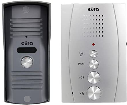 Citofono Eura Adp-13A3 Invito Argento vivavoce 4 fili