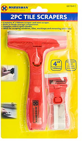 New 2PC Heavy Duty Scraper Glass Tile Metal Paint Sticker Light Cleaner Remover