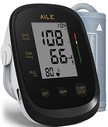 AILE Tensiometre Bras Professionnel Grand Brassard Réglable 22-40 cm 2 * 99 mémoire Tensiomètre Bras Electronique Domicile Détection de Pulsations Cardiaques Irrégulières