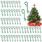 Annhao 230 Pièces Crochets d'arbre de Noël, Crochet Boule de Noel en Forme de S, Crochets d'Ornement de Noël, Accroche boule de noel, Cintres pour Sapin de Noël, Guirlande de Noël, Vigne de Noël(Vert)