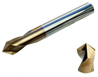 CNC KVALITET VHM 90° NC borr Ø 2–12 mm för spiralborr – skaftfräs – hårdmetall VHM – beläggning (Ø 5 mm – HM)