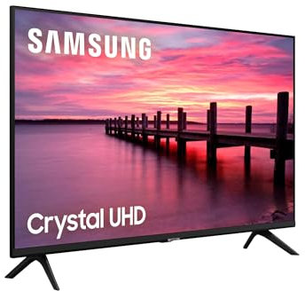 Samsung Crystal UHD 2022 43AU7095 - Smart TV de 43, 4K, HDR 10+, Procesador 4K, PurColor, Sonido Inteligente, Función One Remote Control y Compatible Asistentes de Voz, Compatible con Alexa