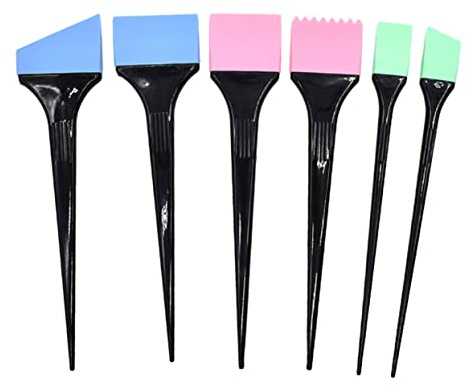 BIUDECO 1Satz Silikon Haarfärbepinsel Haarfärbe Bürsten für Salon und Zuhause Präzise Anwendung für Haarfärbemittel und Tönungen