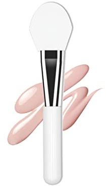 Pinceau d'application de masque facial en silicone souple en forme de grande tête - Outil cosmétique pour lotion corporelle, boue, argile, charbon de bois