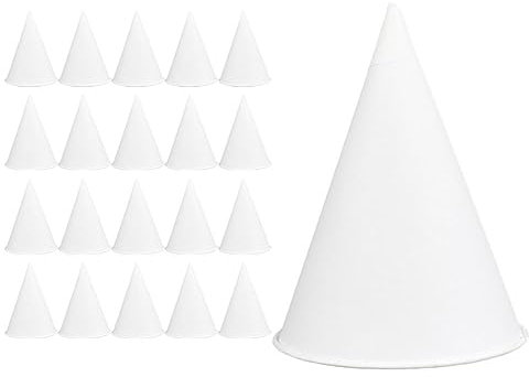 ABOOFAN 200pezzi Coppe Gelato in Carta Usa e Getta Forma Di Cono Bicchieri Di Carta Per Gelato Budino e Dessert in