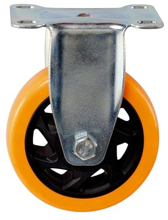 Kippen 1642X2 - Rueda Poliuretano con Placa Fija Diámetro 100 mm.