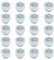 ZEALfix 20x Tuercas Rueda Cuello Cónico compatible con Toyota Ford Fiesta Focus Fusion KA Transit C-Max Kuga Puma Mazda Aygo M12 x 1,5 60° SW19