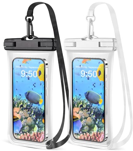 CITAMAMA Custodia Impermeabile Smartphone, [2 Pezzi] IPX8 Custodia Subacquea Smartphone Cover Cellulare Subacquea per iPhone 15 Pro Max 14 Pro 13 12 Galaxy S24 S23 Ultra Fino a 6,9