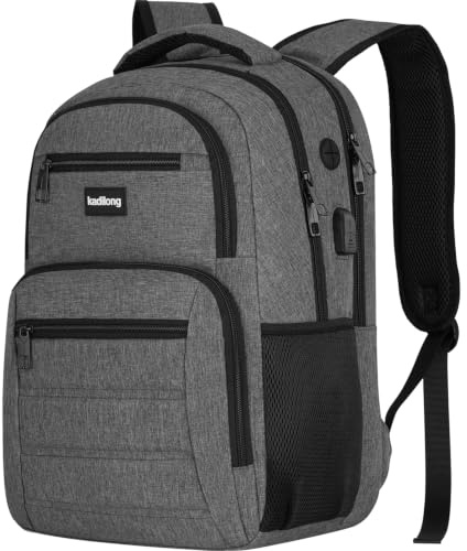 kadilong 17.3 Pulgadas Mochila para Ordenador Hombre,Bolsa de Escuela para Chicos Estudiantes,Oficina y Viajes Cortos