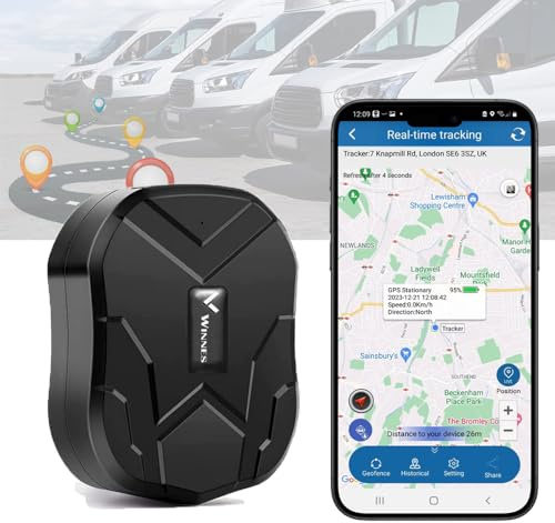 Winnes 4G GPS Tracker TK905B 10000mAh 150 Days Long Standby Global Real-Time 5m Precision GPS+LBS Positioning Strong Magnetic 180 Days History Geo-Fence Multi-alarm Anti-Theft Vehicle Tracker