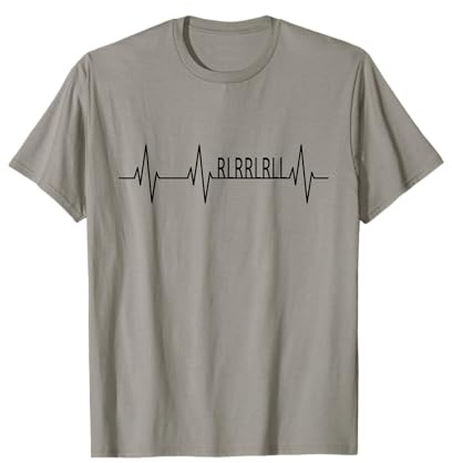 RLRRLRLL Drums Battement de cœur ECG T-Shirt