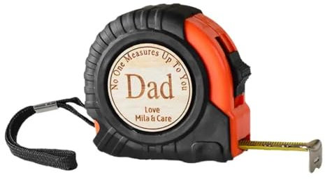 3 M Ruban À Mesurer Portable Personnalisé Pour Papa, Mari, Hommes Ruban À Mesurer Personnalisé, Ruban À Mesurer Gravé, Ruban À Mesurer Rétractable Personnalisé(Orange Beige)