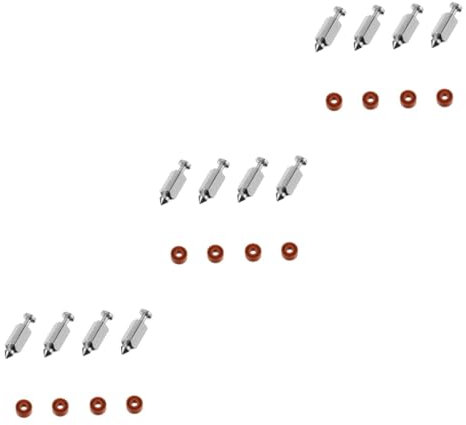 CAXUSD 3ensembles Carburetor Needle Valves Kit Pour Tondeuse à Gazon De Pointeaux Et Anneaux Compatible Avec Moteurs De Tonte