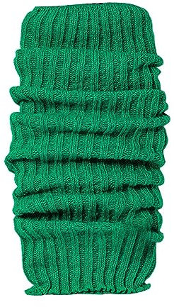 Stulpen Mädchen Damen Beinwärmer Leg Warmers Damen Beinstulpen Knie Hoch Stulpen Gestrickte Leg Warmers Warme Winter Beinstulpen Frauen Warm Bequem Beinwärmer für Winterwärmer (Green, One Size)