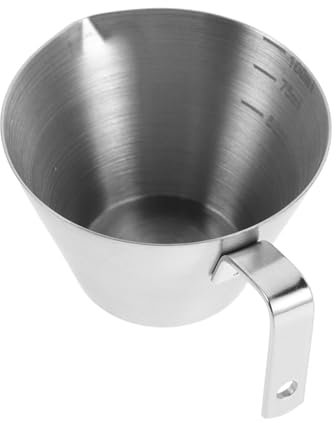 LAPYAPPE Taza Medidora De Acero Inoxidable Con Escala Para Espresso Jarra Para Espumar Leche Para Preparar Café y Batidos Cocina