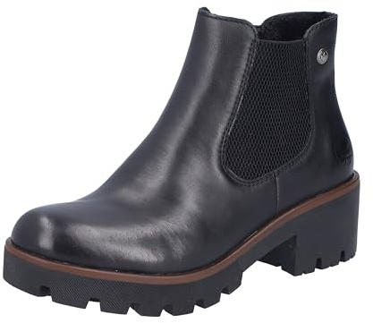 Rieker Mujer 79265 Chelsea Boot, Negro, 41 EU, Negro, 41 EU