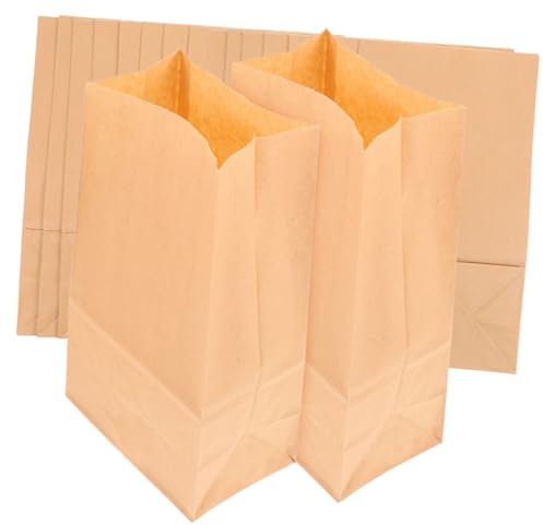 Ciieeo 20stücke Waschbare Kraftpapier-Taschen Wiederverwendbare Einkaufstaschen Für Obst Gemüse Lunch Und Snacks Robuste Öl Wasserfeste Aufbewahrungslösungen Für Küche Und Kühlschrank