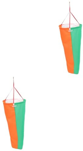 Abaodam 2 Stück Windsack Terrassendekoration Wetterfahne Wind Vane Gartendekor Rasen hängend Windsäcke im Freien Windsocken Outdoor Heavy Duty Windmelder Oxford-Stoff Zufällige Farbe
